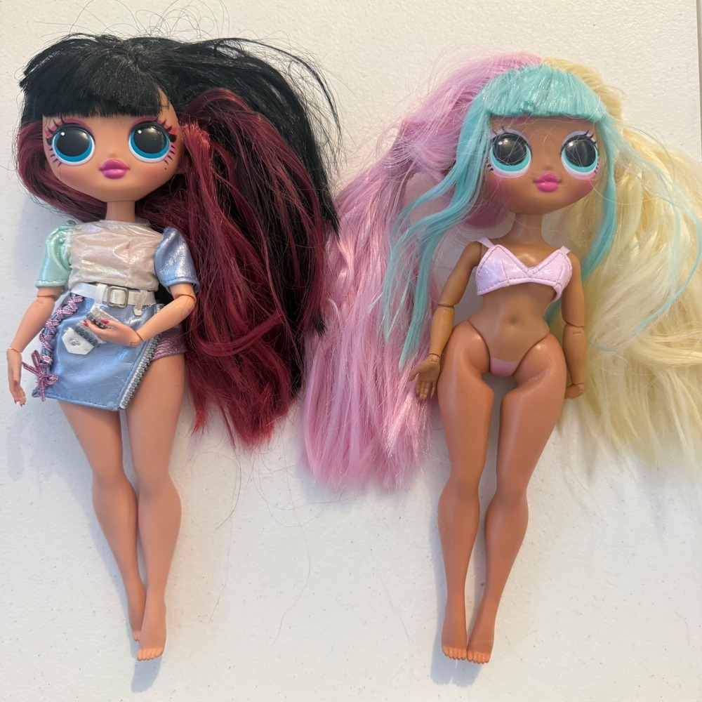LOL Surprise OMG Fashion Doll Lot of 2 MGA 2019 Alt Grrrl & Candylicious 10 inch